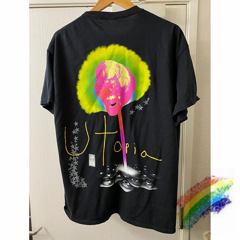 

Футболка Трэвис Скотт Кактус Джек для мужчин и женщин, праздничная тенниска, майка с надписью «See You» на другой стороне, верхняя одежда для ма...