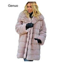 womens luxury coats and jackets winter female casual solid color plush hooded long section plus velvet loose jacket women