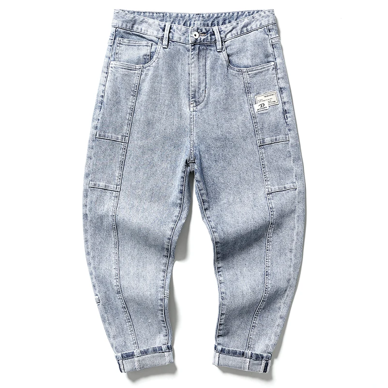 

Boy Baggy Jeans For Men Wide Leg Oversize Men's Pants Baggy Jean Cargo Denim Overalls Trousers Boys