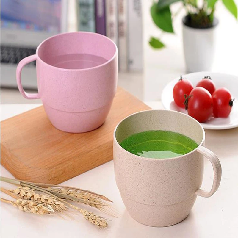 

Офисная кофейная чашка, экологически чистые чашки для полоскания рта, соломинка из пшеницы, кухонные аксессуары, чашка для молока и чая, кру...