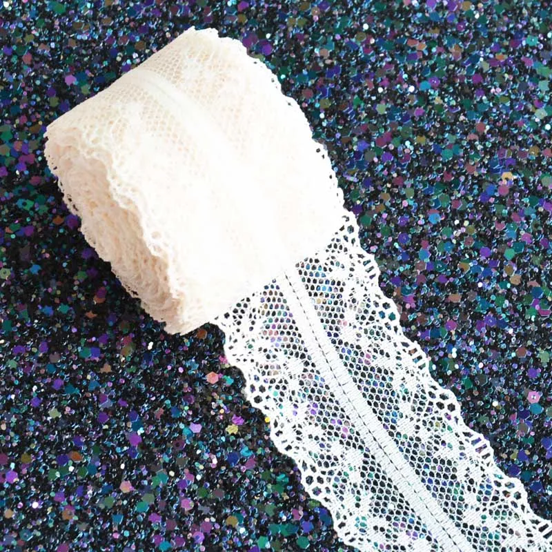 5 ярдов красивых кружевных лент 4 см ширина сделай сам одежда/цветочные