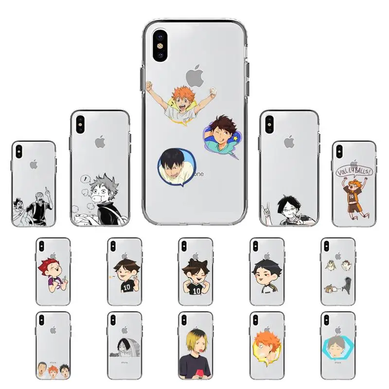 

Japan Anime Oya Oya Oya Haikyuu Love Volleyball Phone Case for iPhone 11 12 13 mini pro XS MAX 8 7 6 6S Plus X 5S SE 2020 XR