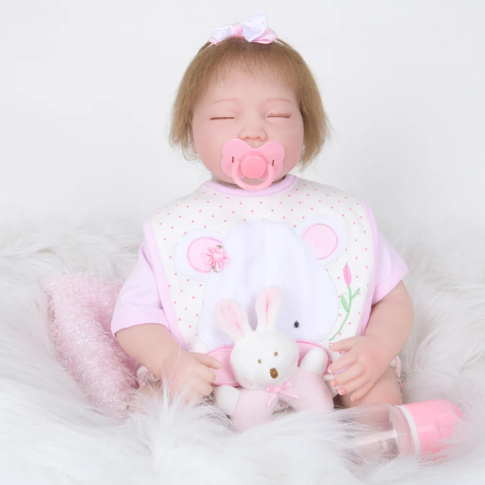 Реалистичные 22 &quot55 см мохер хлопок тело реалистичные детские куклы Мягкие