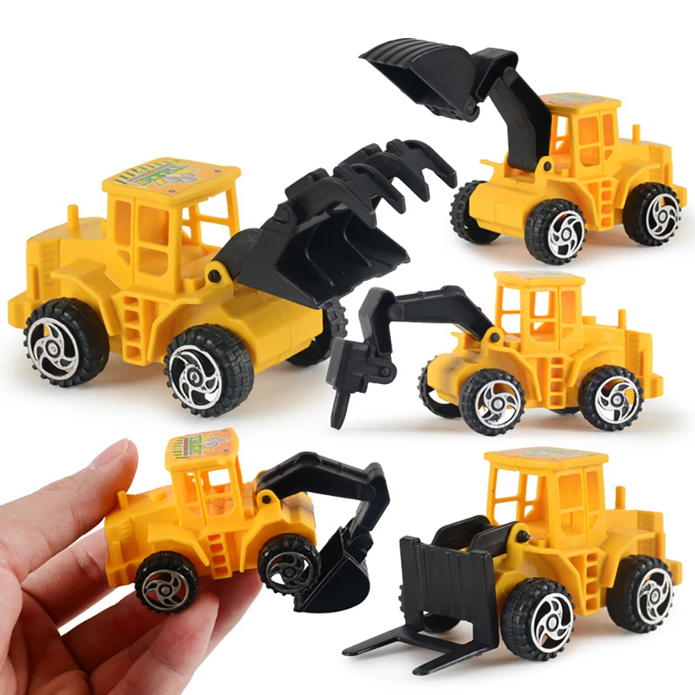 6pcs Inertia Glide Engineering Dump Truck Model Classic Toy Cars Children Boy Kids Gift Tractor Play | Игрушки и хобби