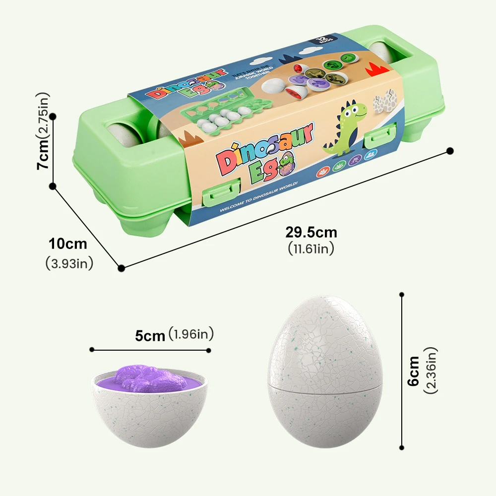 

12 Pcs Infant Matching Eggs Montessori Educational Toys For Children Color Shape Recognize Toddler Intelligent Learning Puzzle