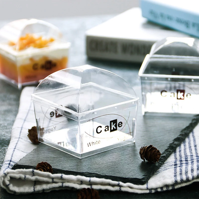 50 шт. контейнер Tiramisu прозрачная коробка для тортов Детские сувениры на день