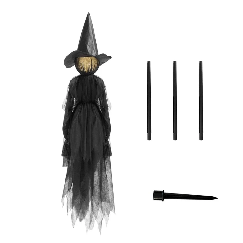 

2022 New Halloween Decorations Lighted Witch Set Voice Control Induction Luminous Outside Party Yard Ghost House Home