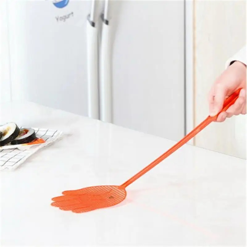 1 Pcs Fly Swatter Cute Palm Pattern Plastic Lightweight Household Flapper Mosquito Bug Pest Control Home Tool Random | Дом и сад
