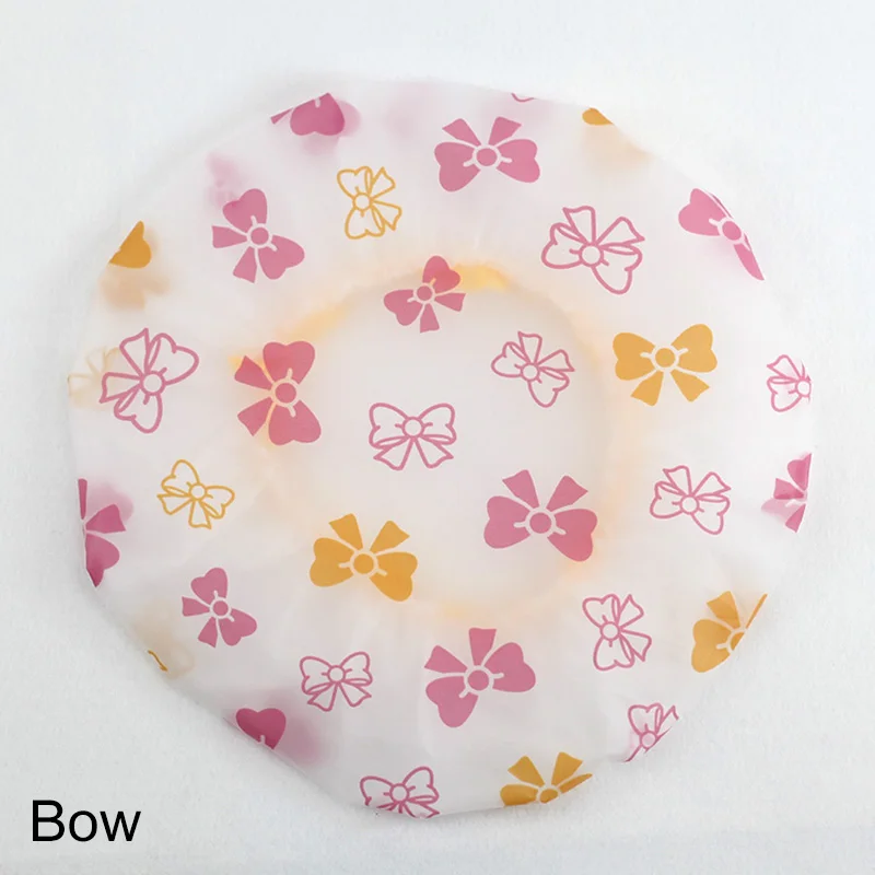 bowknot Эластичные аксессуары для ванной комнаты водонепроницаемая шапочка для ванной 1 шт шапочка для душа Resuable утепленная - Цвет: bowknot