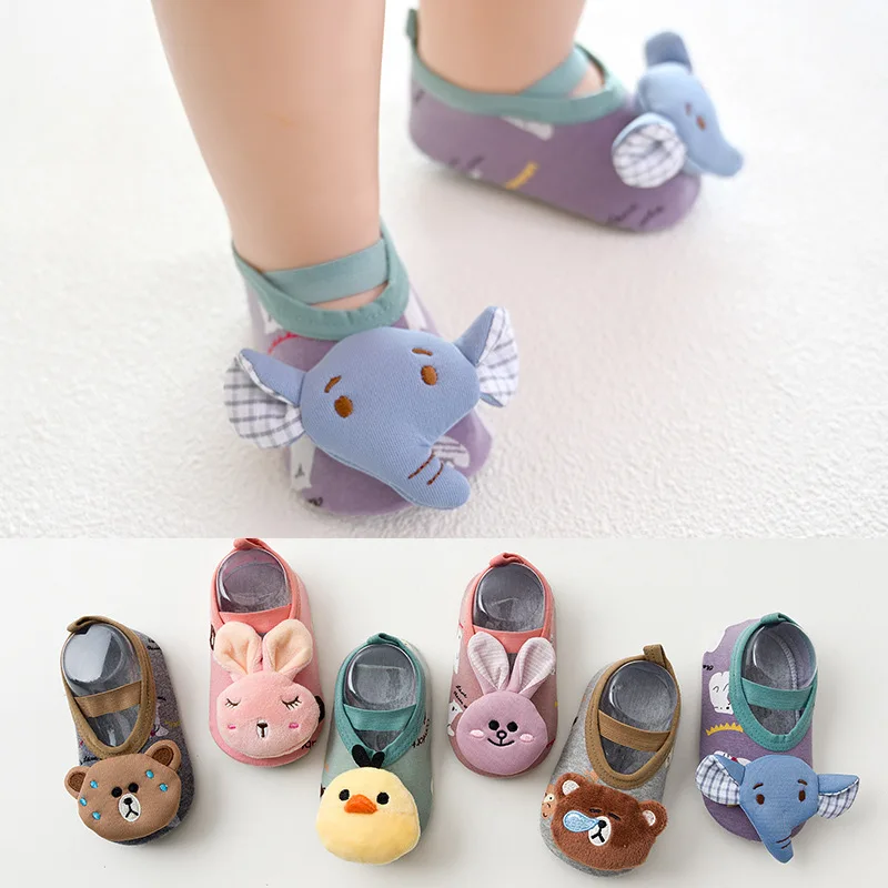 

New Baby Toddler Shoes Baby Girls And Boys Indoor Shoes Chilren's Cartoon Non-Slip SSoft Sole Floor Footwear