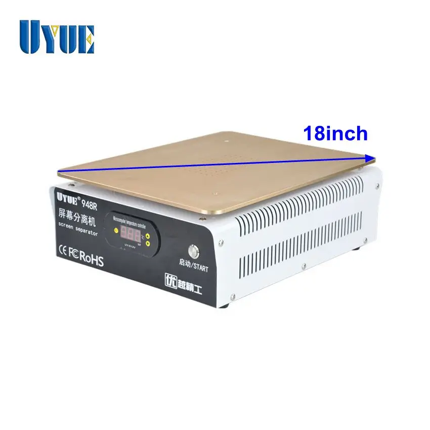 UYUE 948R Plus 18 дюймовый ЖК экран сепаратор встроенный насос вакуумная Адсорбция