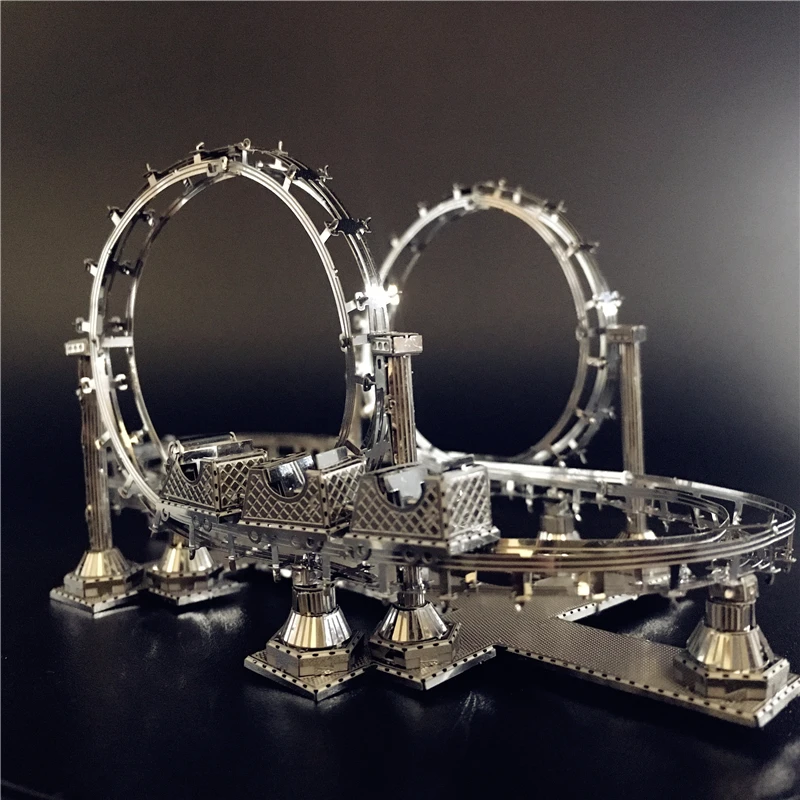Американские Горки 3D DIY Головоломка металлические сборные модели наборы