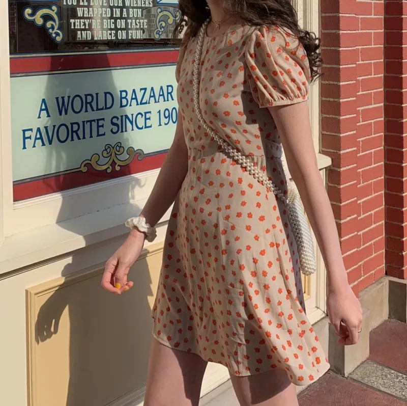 Новинка S-XL весеннее женское платье повседневное богемное OL с цветочным принтом в