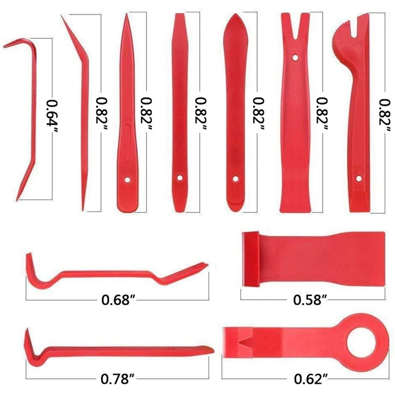 

19 Pcs Car Panel Removal Tools Kit - Trim Removal Tool Set, for Car Dash o Radio Door, Fastener Remover