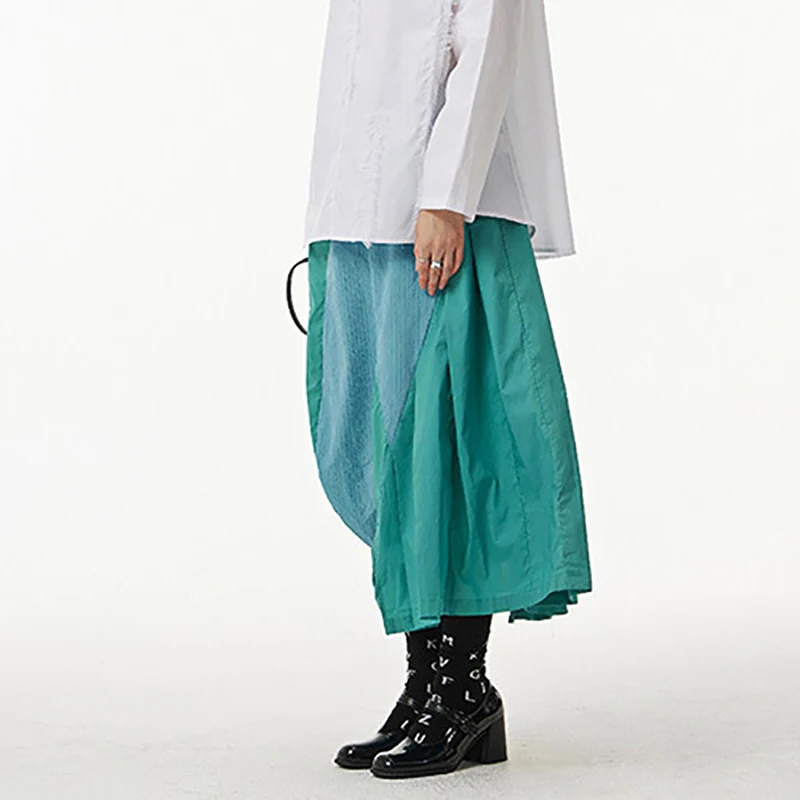 SHENGPALAE индивидуальная юбка с высокой эластичной талией Женская Весенняя Новинка