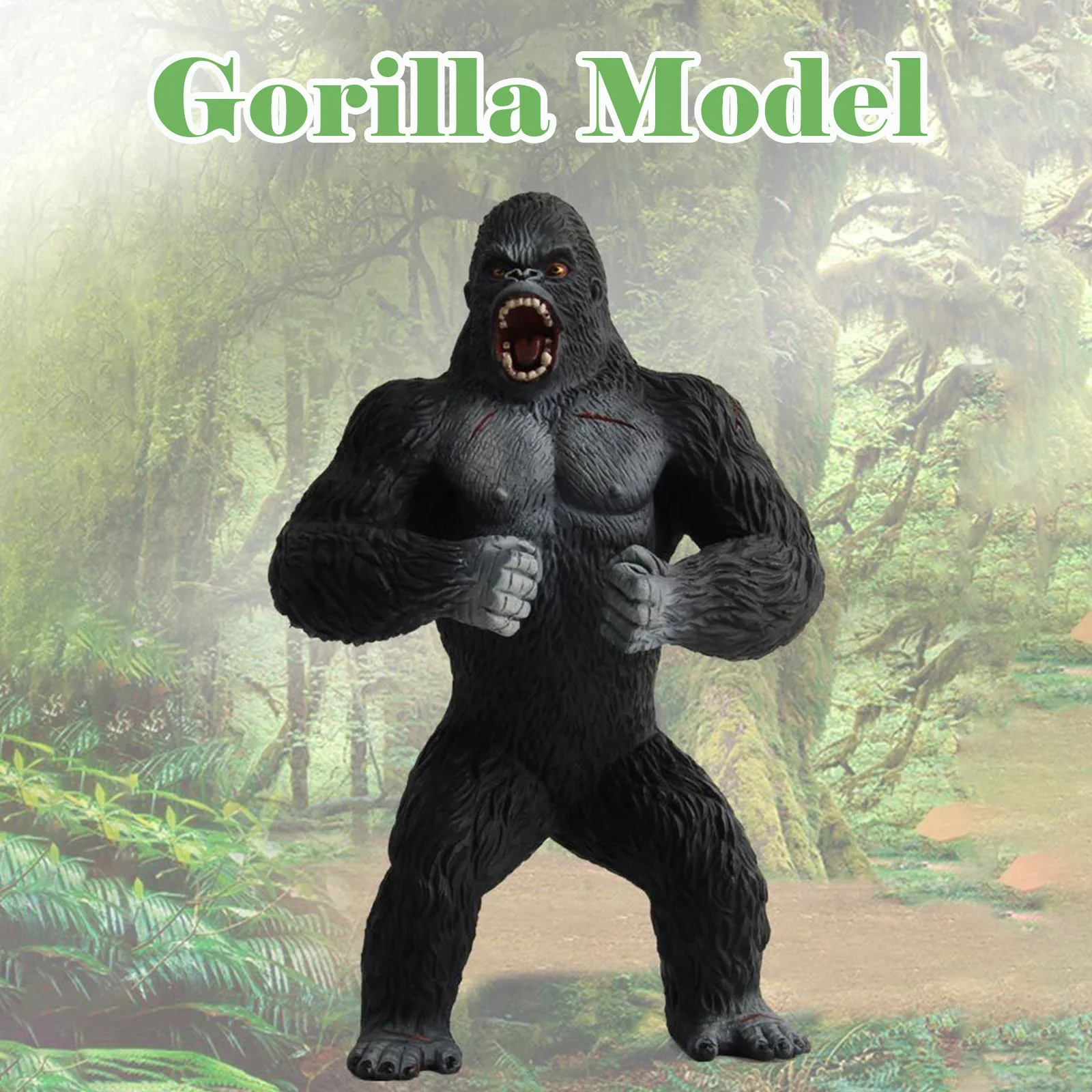 

King Kong модель украшения дома праздничные подарки шимпанзе животных игрушки, фигурки для домашнего украшения дошкольно образовательная дома...