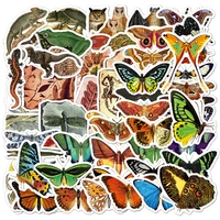 103050100pcs retro insect stickers funny animal butterfly spider waterproof decals kids toy laptop phone luggage car sticker