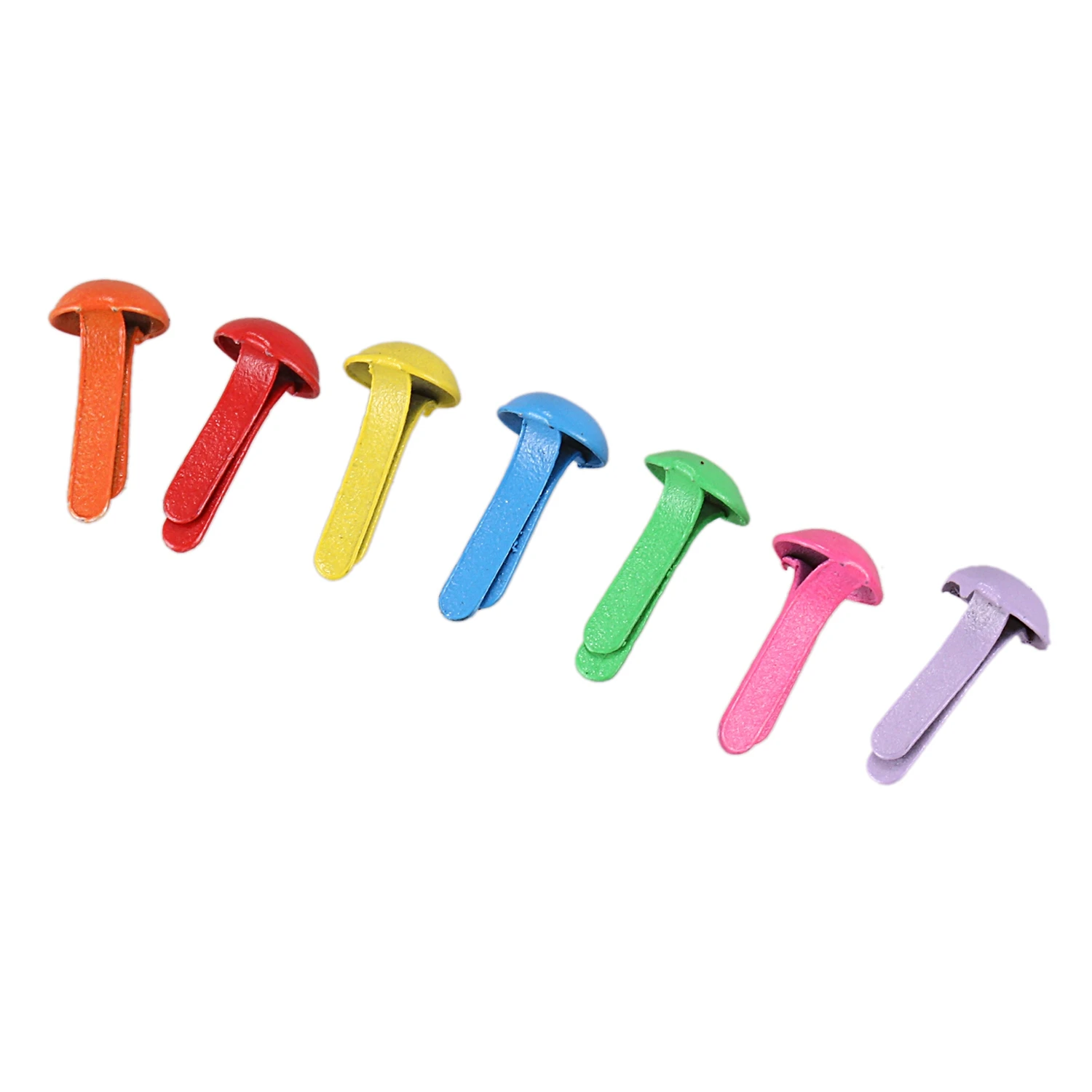 

Set of 200 Mini Parisian fasteners multicolor paper craft Stamping Scrapbooking DIY tool 4.5mm