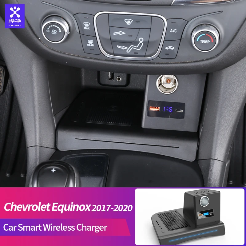 Быстро Беспроводной Для Chevrolet Equinox 2017 2018 2019 2020 10 Вт QI Зарядка телефона с