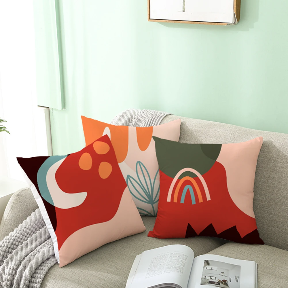 

Modern Minimalist Abstract Pillowcase Geometric Pach Skin Pillow Cushion Cover Throw Sofa Home Decor Decoration Pillowcase