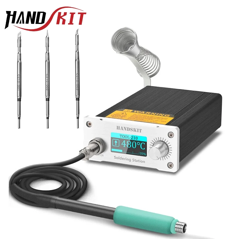 Паяльная станция Handskit T210 совместимая паяльная JBC 210 портативная для реболлинга