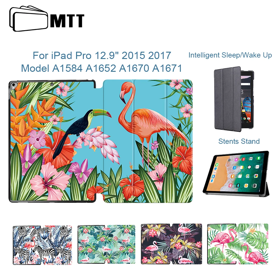 МТТ Фламинго Чехол для ipad pro 12,9 A1584 A1652 из искусственной кожи защитный чехол для Apple ipad pro 12,9 A1670 A1671