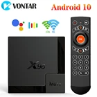 ТВ-приставка VONTAR X96Mate, Android 10, 4g, 64 ГБ, 4K, 2,4G и 5g, Wi-Fi, BT, голосовой помощник Google, поддержка Youtube, ТВ-приставка X96, медиаплеер