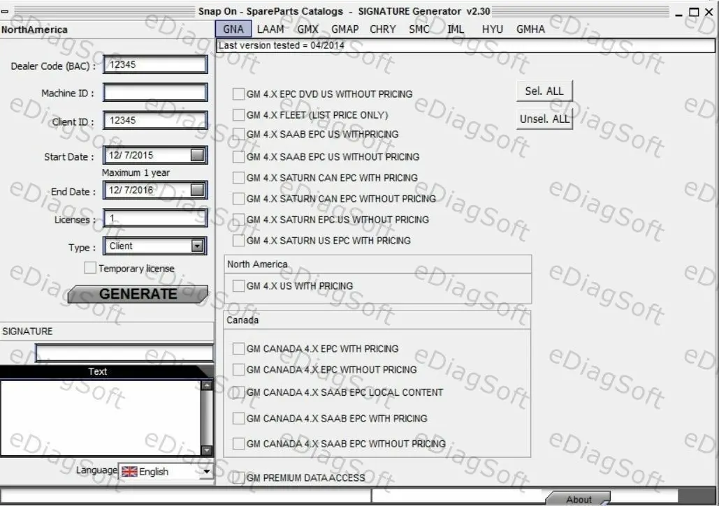 

Каталог запчастей Snap on - SpareParts v2.30