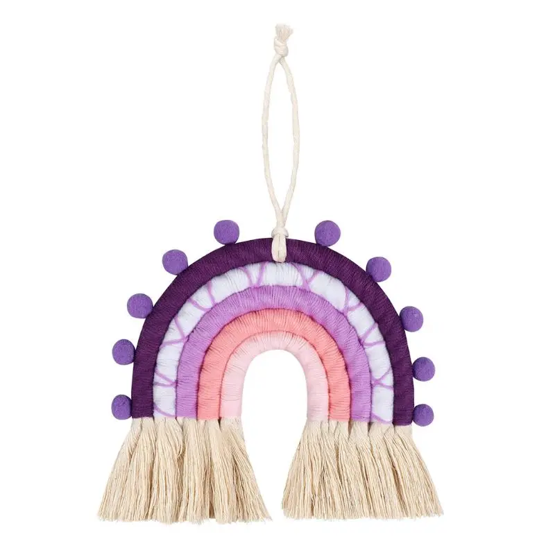 

Woven Rainbow Tapestry Kids Room Decoration Wall Hanging Ornaments Photo Props