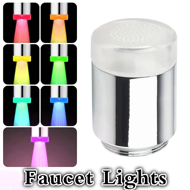 Светодиодный водопроводный кран светильник Кухня Ванная комната душевой Душ