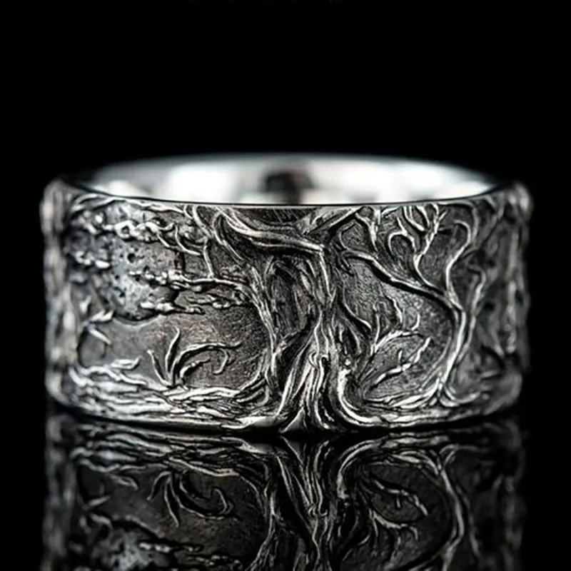 Модное мужское кольцо VILAGE из нержавеющей стали в стиле ретро с волчьим
