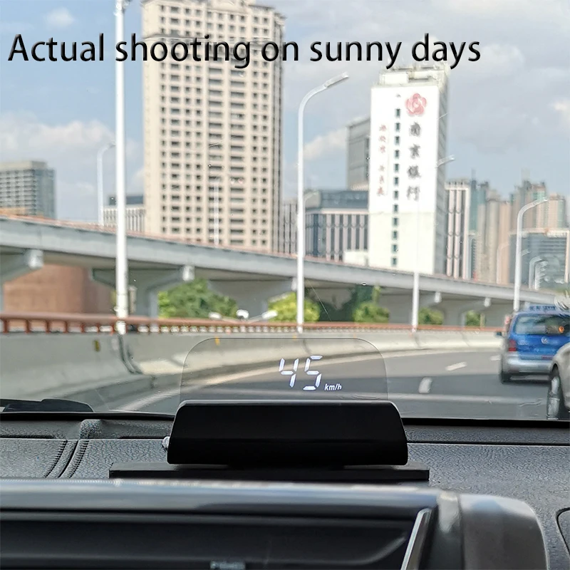 

car Hud Head Up Display With Mirror T100 Universal Obd2 Projector Driving computer Windshield Digital Speed Water Temperature