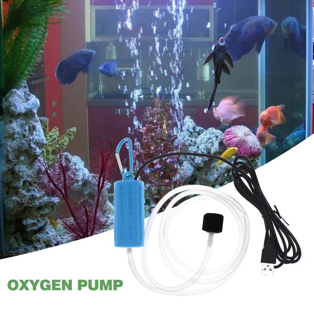 

Portable Mini USB Aquarium Fish Tank Oxygen Air Pump Mute Energy Saving Supplies Aquatic Terrarium Fish Tank Accessories
