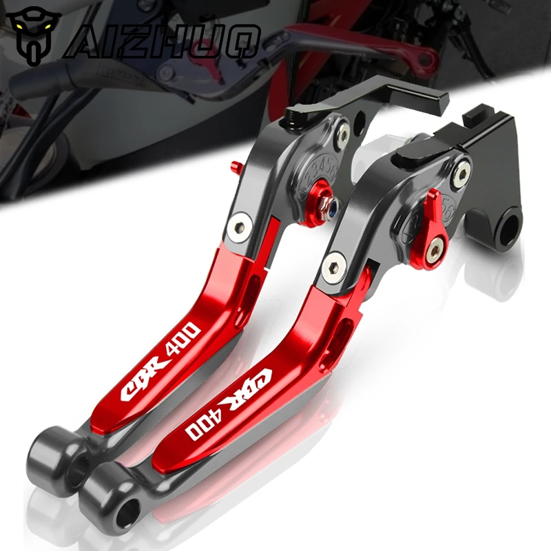 

Рычаги тормоза сцепления для мотоцикла CNC, алюминий для HONDA CBR400 CBR 400 NC19 NC17 NC22, Выдвижной регулируемый NC23 NC29 NC30 NC31