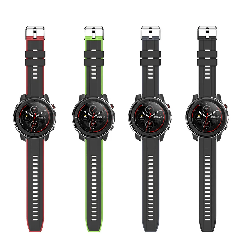 Силиконовый ремешок 20 мм для GarminMove 3 / Luxe Style часов correa Garmin Vivomove HR Forerunner 245 | Наручные