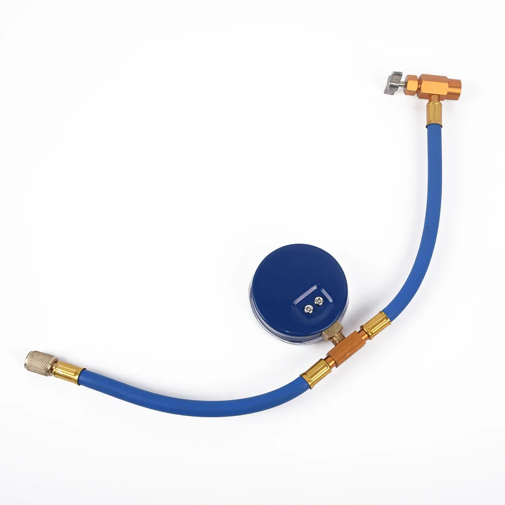 350psi хладагент 24bar перезарядка пластик R22 труба с Can Tap давление синий и золотой |