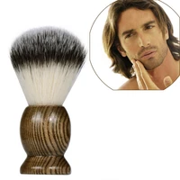 1pcs zy 100 pure badger hair wet shaving brush tool shave men salon barber tool brown new drop shipping wholesale d40