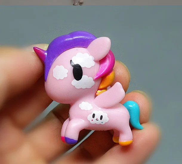 1 шт. 7 см Радуга Tokidoki Единорог Русалка фигурка кукла мини японский мультфильм Девушки Коллекция kawaii лошадь игрушка d10
