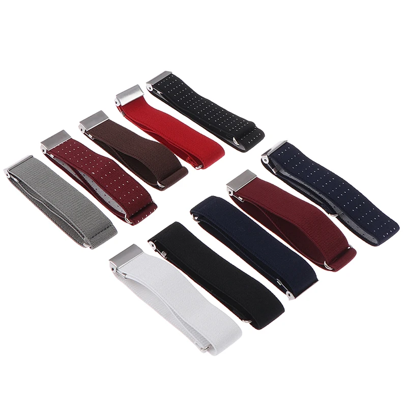 

1 Pair Elegant Anti-slip Elastic hirt Armband Sleeve Garter Bartender Cuff Holder Arm Warmers 2.5cm Groom Elastic Garter Gift