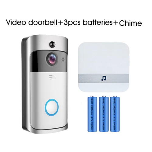 GEEKAM WiFi видео дверной звонок V5 Смарт IP видеодомофон Wi-Fi видео дверной телефон для квартиры ИК сигнализация беспроводная камера безопасности - Цвет: V5-Option 4