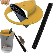 Mice Trap Reusable Smart Flip and Slide Bucket Lid Mouse Rat trap Humane Or Lethal Trap Auto Reset Rat Door Style Multi Catch