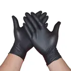 Одноразовые латексные черные перчатки 10 шт.лот, водонепроницаемые маслостойкие Защитные рукавицы, бытовые промышленные полезные перчатки для проверки S M L