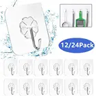 Вешалки настенные прозрачные, самоклеящиеся, 122432 шт.