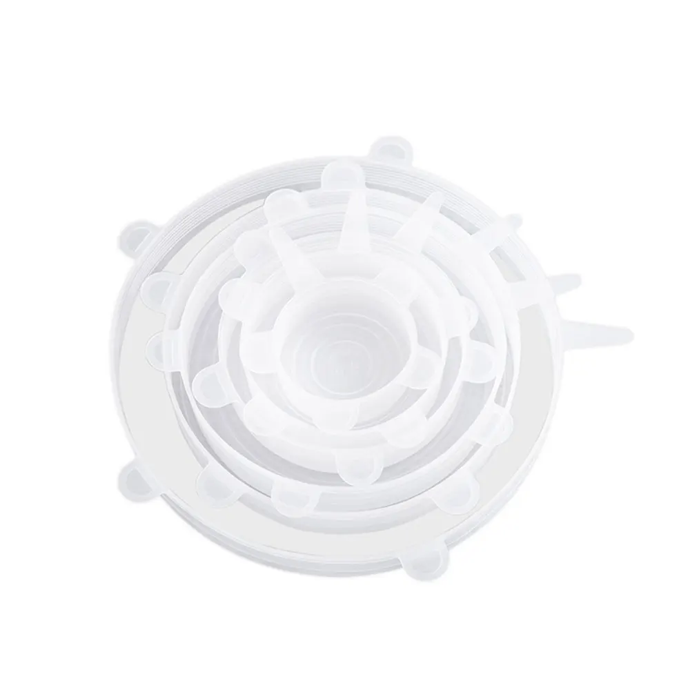 Прямая поставка 6 шт. силиконовых эластичных крышек универсальная крышка