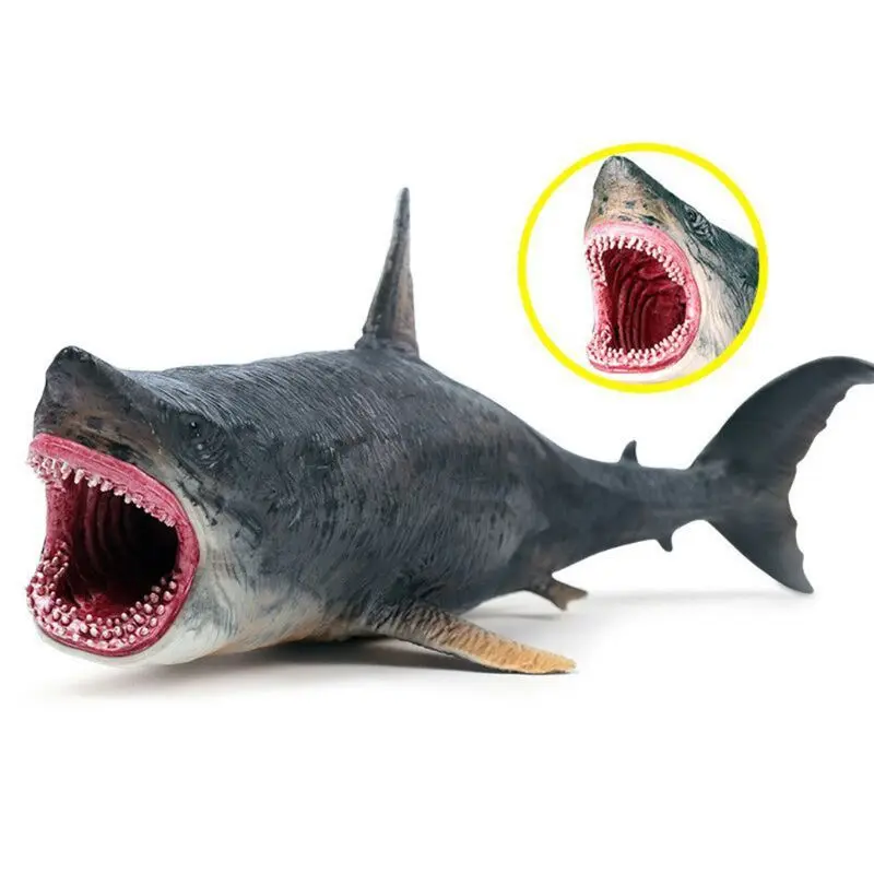Морская жизнь Megalodon модель фигурку ПВХ морские животные Обучающие