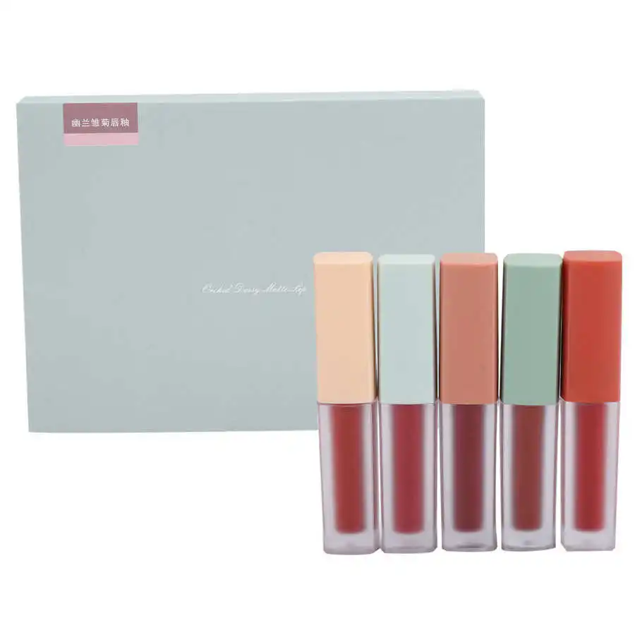 

Lipbalm Nutritious 5 Colors Lip Gloss Set Long-Lasting Moisturizing Lip Makeup Cosmetics Tool( ) Cute Lip Balm Lip Makeup