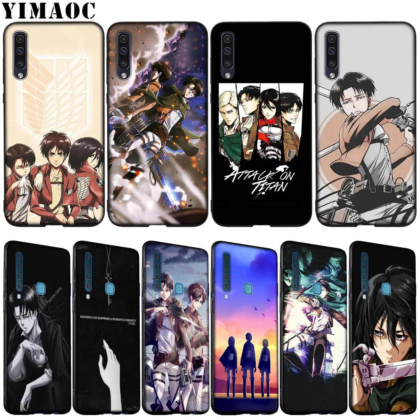 YIMAOC атака на Титанов MIKASA EREN ARMIN Levi мягкий чехол для Samsung Galaxy A51 A71 A81 A91 A41 A21 A11 A01 M10 M20