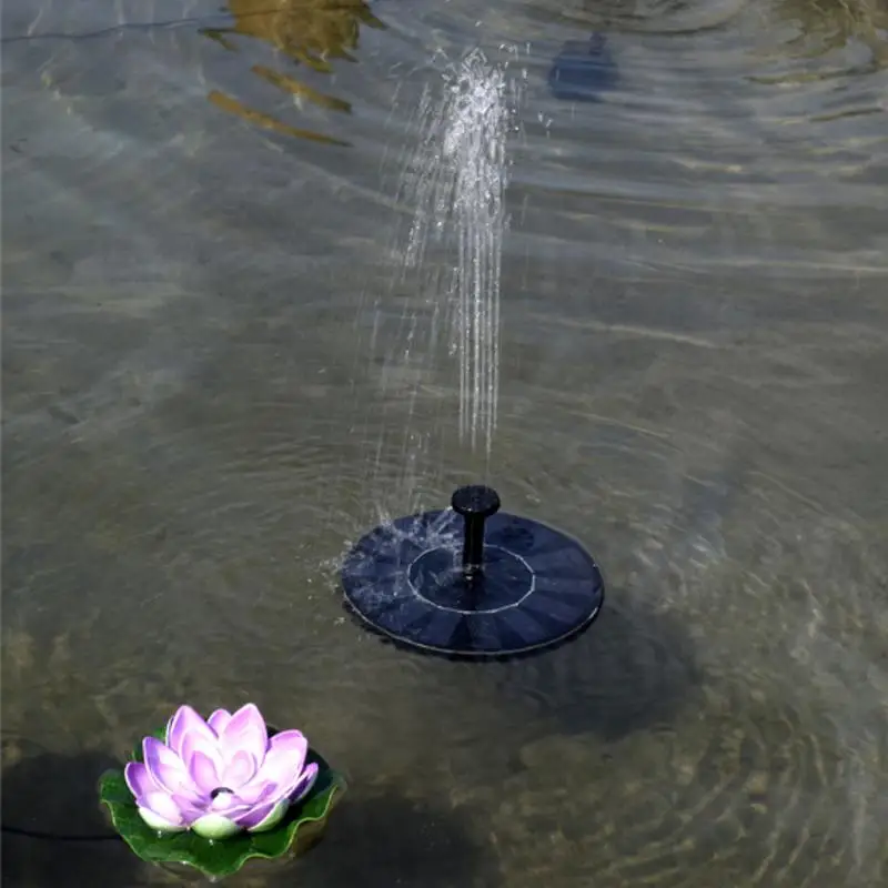 

Mini Solar Powered Fountain Garden Pool Pond Solar Panel Floating Fountain Garden Decoration Water Fountain