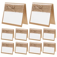 toyvian 10pcs guest party name cards table place cards chic rustic seating cards wedding table seat paper cards