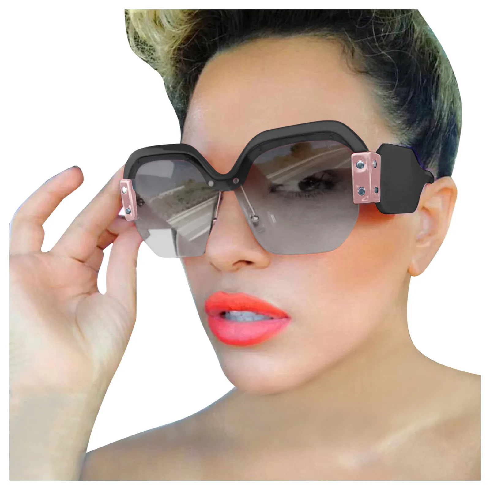 

Ladies Sunglasses Personality Big Frame Sunglasses Fashion Sunglasses